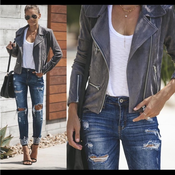 Vici Jackets & Blazers - ✨Vicidolls Market Jacket Charcoal✨